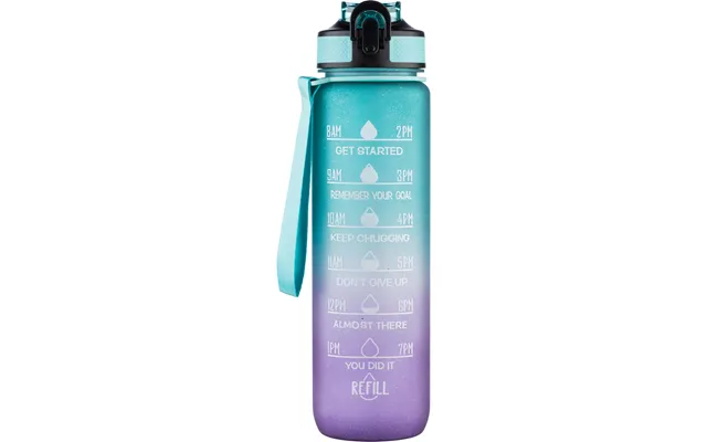 Beauty Rebels Motivational Water Bottle 1 L Stardust Green