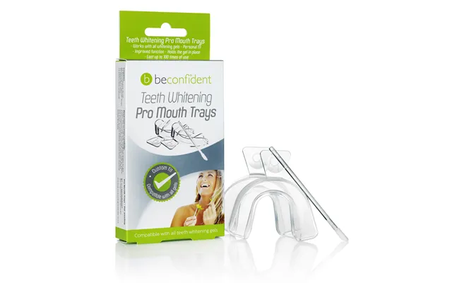 Beconfident Teeth Whitening Pro Mouth Trays 2-pack With Pen Applicator