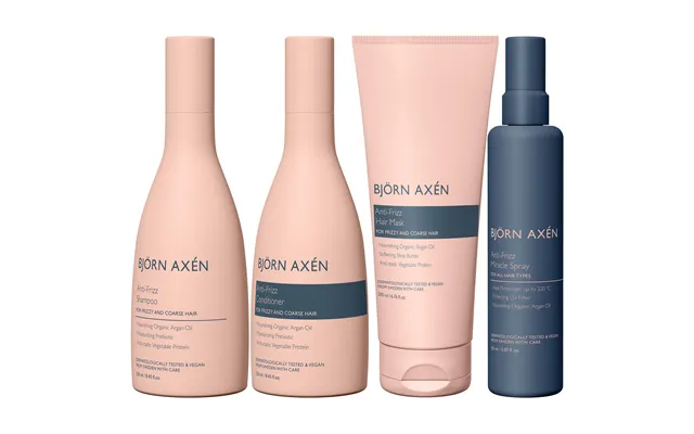 Björn Axén Anti-frizz Bundle Shampoo 250 Ml & Conditioner 250 Ml & Mask 200 Ml & Spray 150 Ml