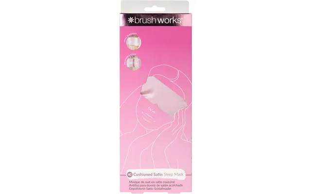 Brushworks Cushioned Satin Sleep Mask