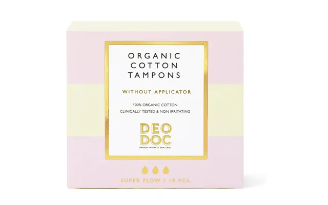 Deodoc Cotton Tampons Without Applicator Super L