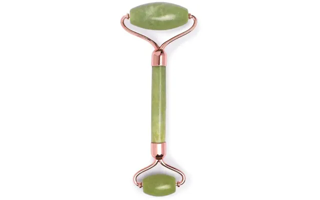 Earth Harbor Island Jade Rose Gold Gemstone Facial Roller