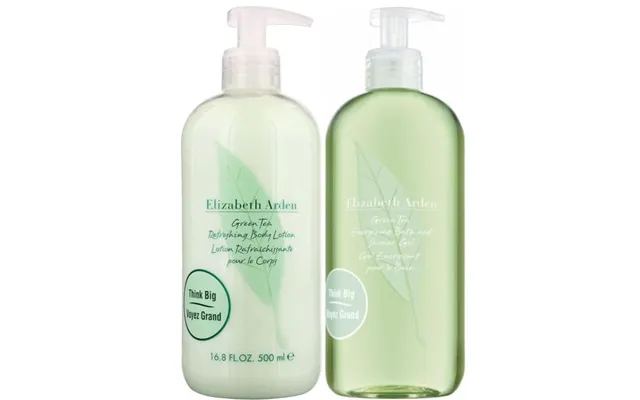 Elizabeth Arden Green Tea Refreshing Body Lotion 500 Ml & Energizing Bath & Shower Gel 500 Ml