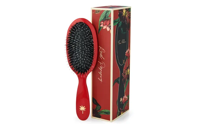 Fan Palm Medium Red Poppy Brush