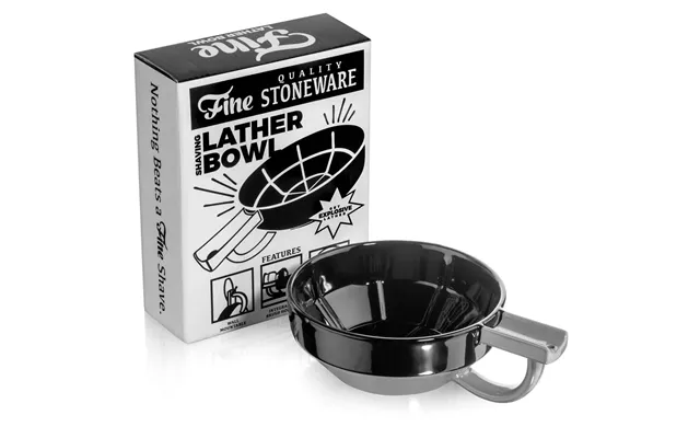 Fine Accoutrements Porcelain Shaving Bowl Black Grey