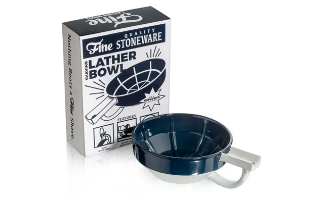 Fine Accoutrements Porcelain Shaving Bowl Blue White
