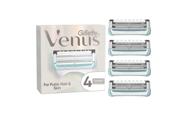 Gillette Venus For Pubic Hair & Skin Women's Razor Blades 4 Pcs