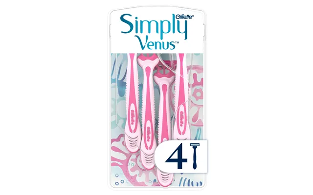 Gillette Venus Simply Venus 3 Disposable Razors Pack Of 4 16 Stk