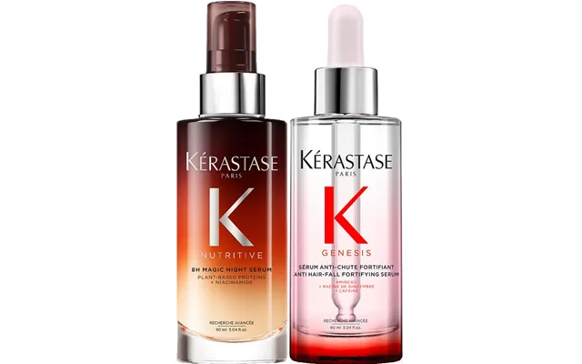 Kérastase Genesis Serum Anti Chute Fortifiant 90 Ml & Nutritive 8h Overnight Serum 90 Ml