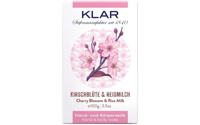 Klar Seifen Cherry Blossom & Rise Milk Soap 100 G