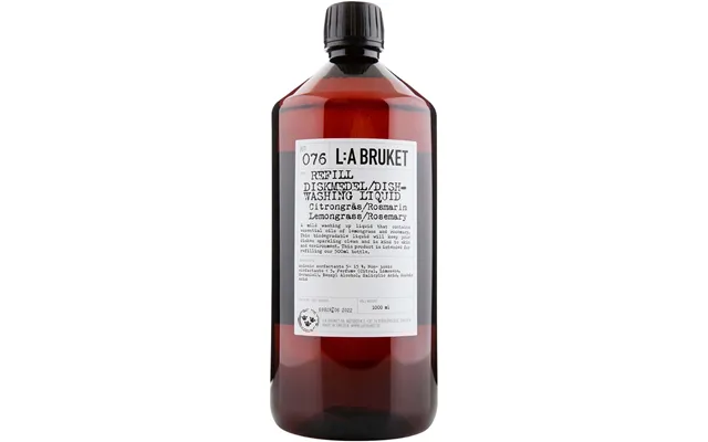 L A Bruket Dishwashing Soap Lemongrass Rosemary 1000 Ml