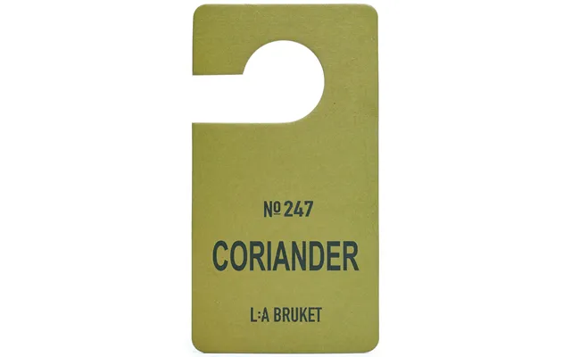 L A Bruket Fragrance Tag 247 Coriander