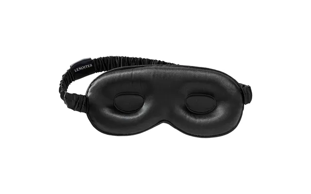 Lenoites Mulberry Silk Contour Sleep Mask Black