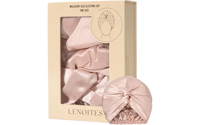 Lenoites Mulberry Silk Sleeping Cap Pink