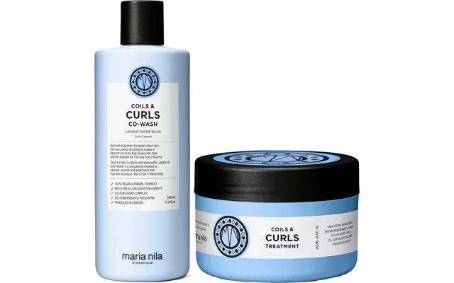 Maria Nila Coils & Curls Bundle Conditioner Wash 350 Ml & Masque 250 Ml