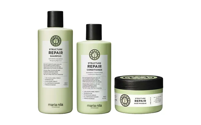 Maria Nila Structure Repair Bundle Shampoo 350 Ml & Conditioner 300 Ml & Masque 250 Ml
