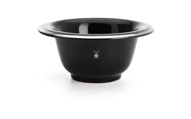 Mühle Porcelain Shaving Bowl Platinum Rim Black