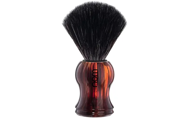 Nom Gustav Shaving Brush Black Fibre Havanna