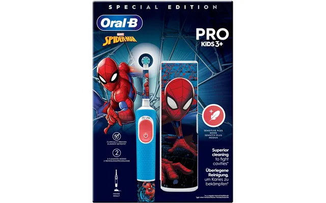 Oral B Pro Kids Spider-man Electric Toothbrush Designed By Braun