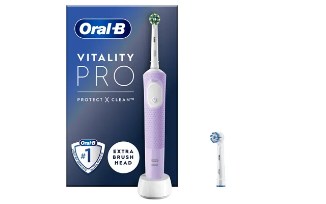 Oral B Vitality Pro Electric Toothbrush 2 Brush Heads Purple