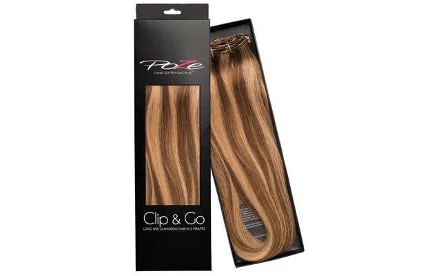 Poze Hairextensions Poze Clip&go Löshår Äkta 10b 7bn Sandy Brown Mix 7 Delar Set 50cm