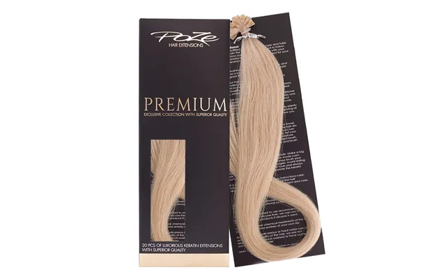Poze Hairextensions Poze Keratin Premium Extensions 11v Beach Blonde 20 Slingor 50cm