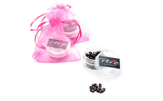 Poze Hairextensions Poze Microringar 100st Brun