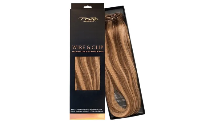 Poze Hairextensions Poze Standard Äkta Löshår Flip & Go 50cm Sandy Brown Mix 10b 7bn