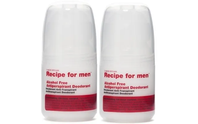 Recipe For Men Antiperspirant Deodorant Duo 2x60 Ml