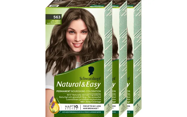 Schwarzkopf Schwarzkopf Natural&easy 563 Sval Ljusbrun 3-pack