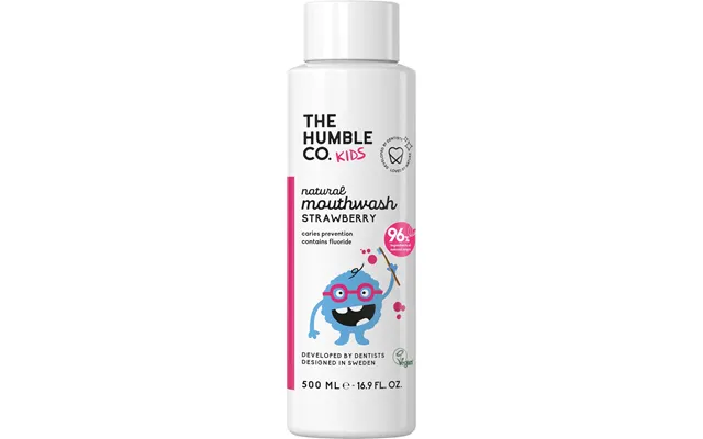 The Humble Co. Anticavity Mouthwash Strawberry 500 Ml