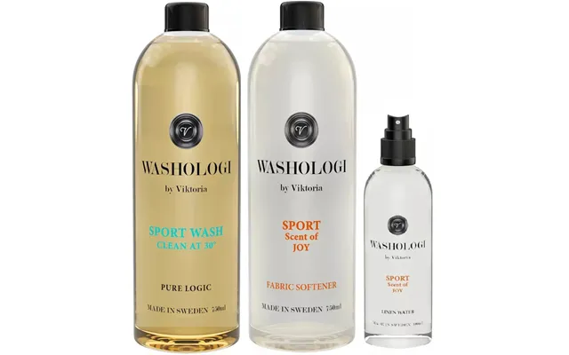 Washologi Sport Bundle Wash 750ml & Fabric Softener 750 Ml & Linen Water 100ml