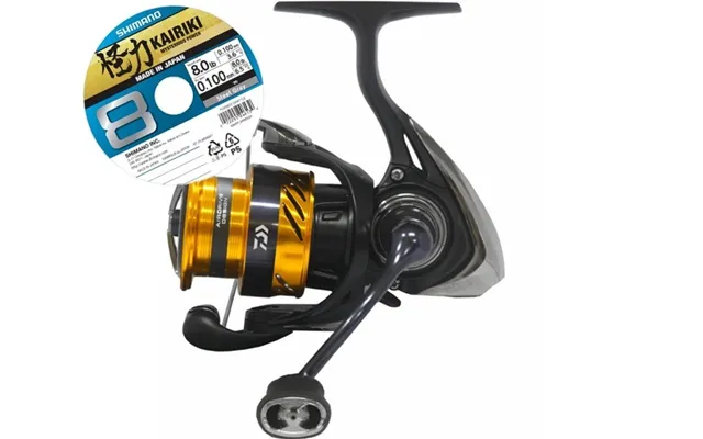 Daiwa 24 Ninja Bg Lt-2500 M Påspolet Shimano Kairiki 8 0,13mm
