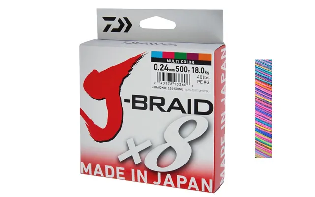 Daiwa J-braid X8 Multi Color 500m