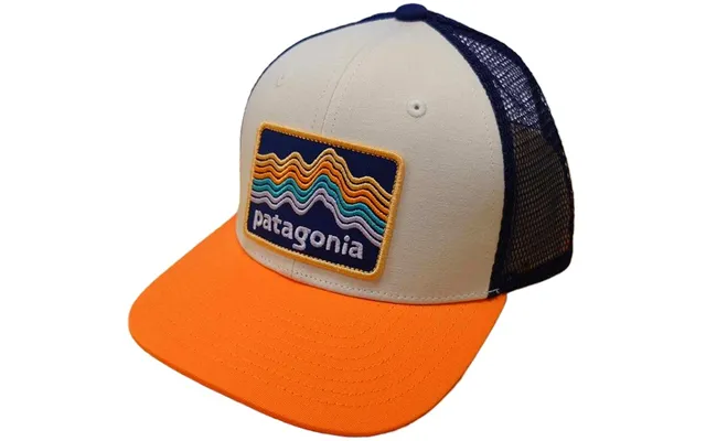 Patagonia Kids Trucker Hat-ridge Rise Stripe Coho Coral Rsco product image