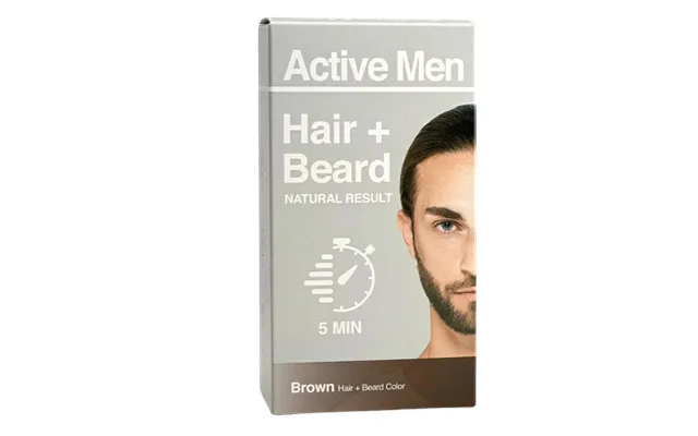 Active Men Beard And Hair Color - Brown 1 Sæt