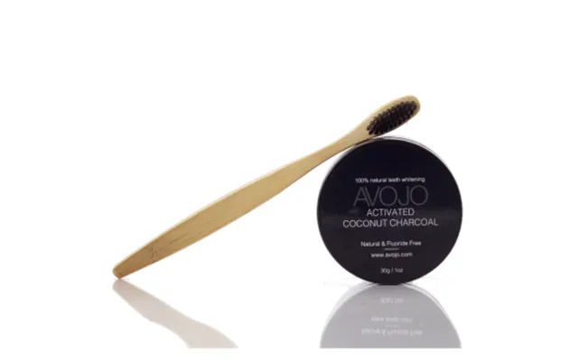 Avojo Activated Coconut Charcoal 30g Tandbørste