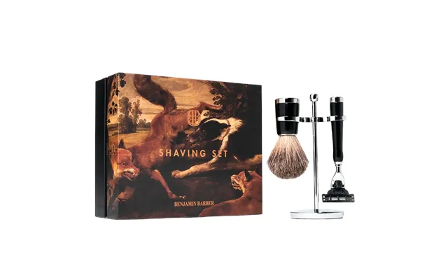 Benjamin Barber Classic 3-piece Shaving Set Ebony Mach3