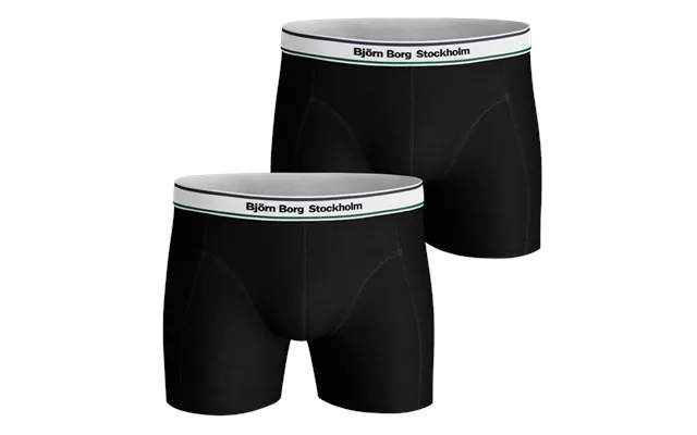 Björn Borg Shorts Solid Sthlm Black Beauty - Xl 2 Pak