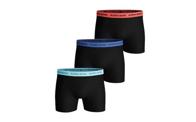 Björn Borg Solid Multi Black Beauty - S 3 Pak