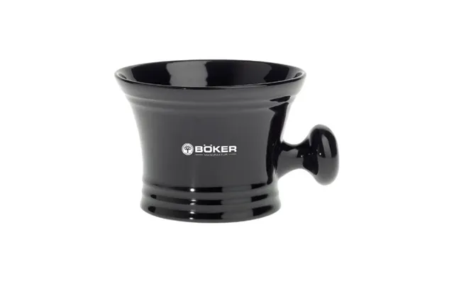 Böker Barberskål Porcelæn M. Håndtag Sort