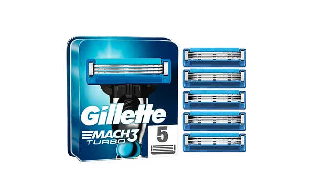 Gillette Mach3 Turbo Barberblade 5 Stk.