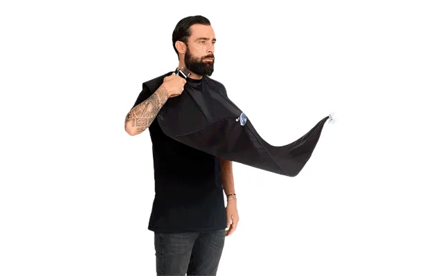Gordon Beard Apron Black W. Suction Cups 1 Stk