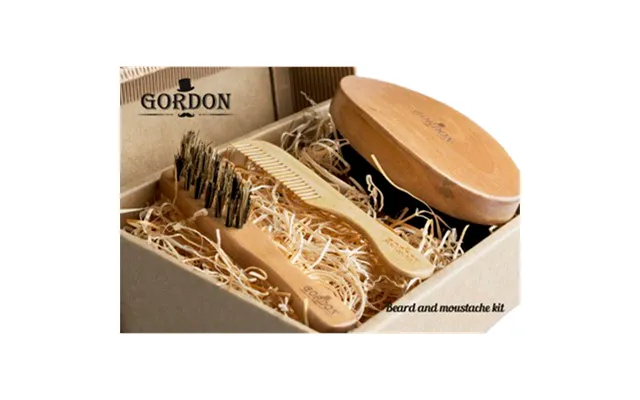 Gordon Beard & Moustache Pleje Kit 1 Sæt