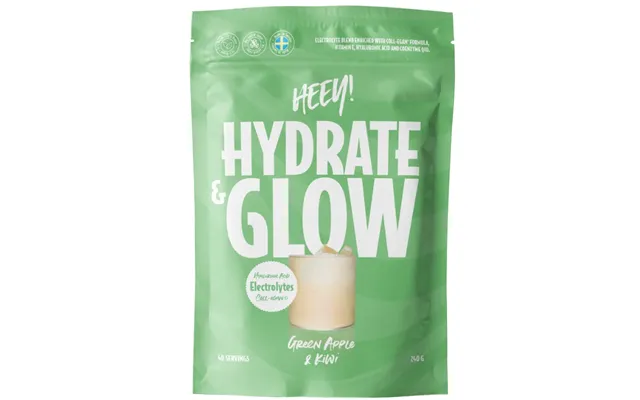 Heey Hydrate & Glow Electrolytes Coll-eganâ Green Apple & Kiwi 240 G