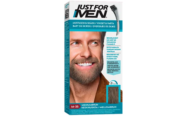 Just For Men Skægfarve Medium Brown 1 Stk