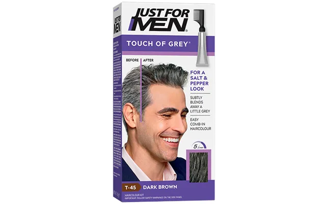 Just For Men Touch Of Grey Hårfarve Dark Brown Grey 1 Stk
