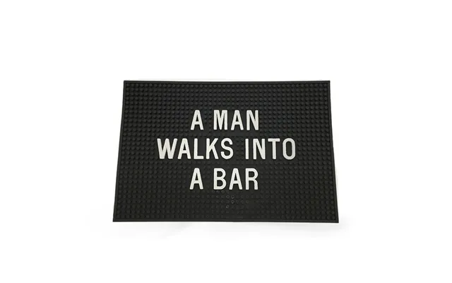 Men's Society 'a Man Walks Into A Bar' Bar Mat