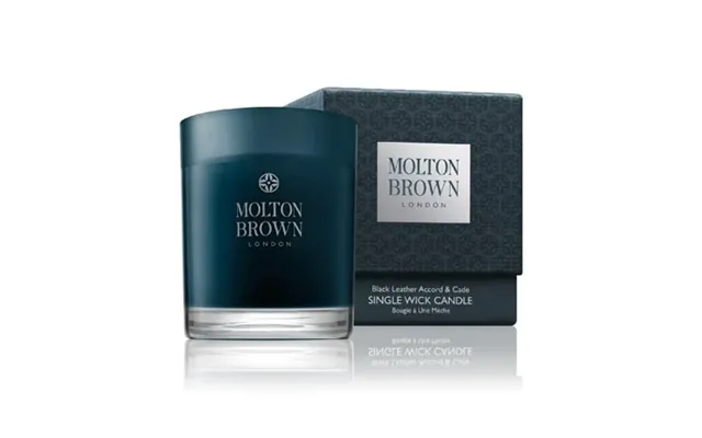 Molton Brown Black Leather Accord & Cade - Enkelt Væge Lys 180 G