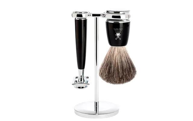 Mühle Rytmo Barbersæt De-skraber - Pure Badger Barberkost Og Holder